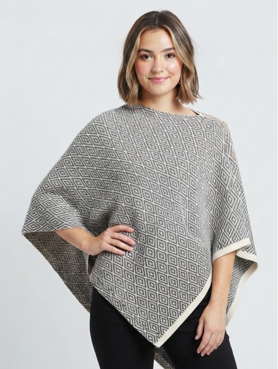 Diamond Pattern Button Shawl Diamond Pattern Button Shawl